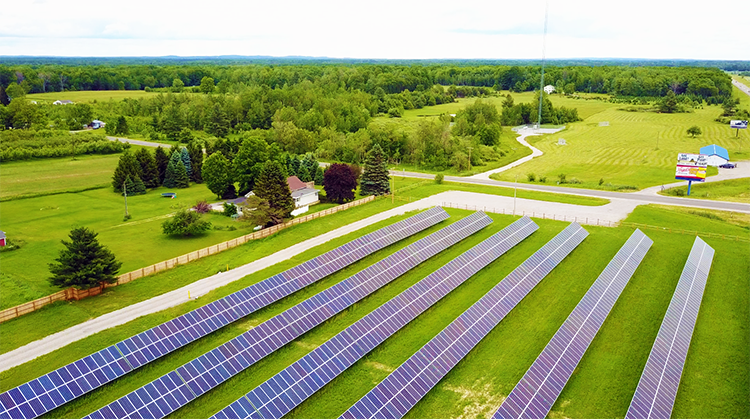 Cadillac Solar array